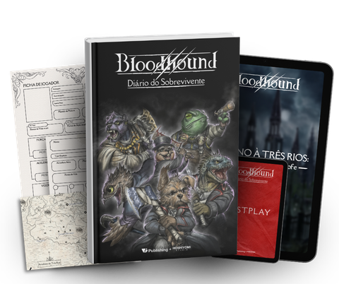 Pacote Flagelado — livro, ficha, mapa e aventura exclusiva